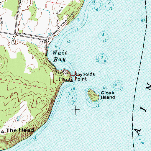 Topographic Map of Reynolds Point, VT