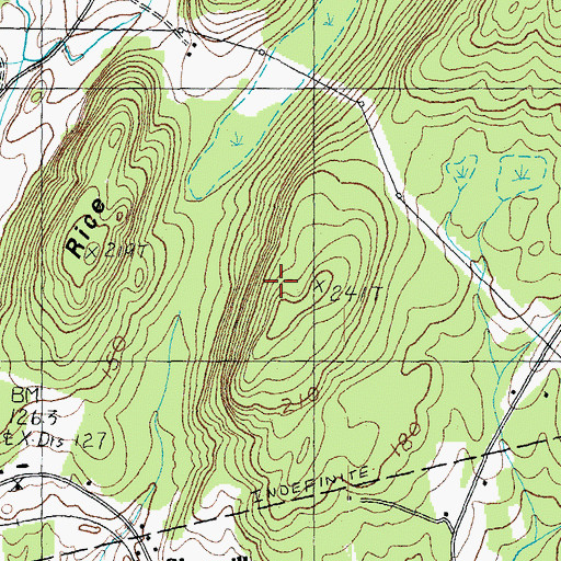 Topographic Map of Rice Hill, VT