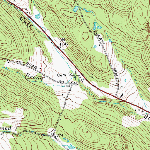 Topographic Map of Richmond Brook, VT