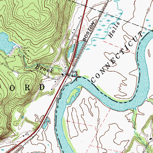 Topographic Map of Roaring Brook, VT