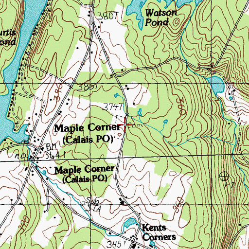 Topographic Map of Robinson Cemetery, VT