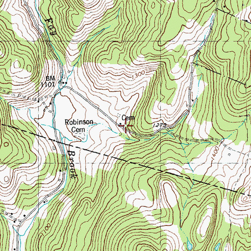 Topographic Map of Robinson School, VT