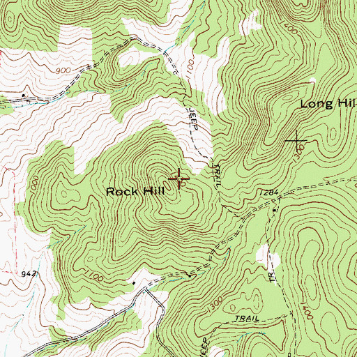 Topographic Map of Rock Hill, VT