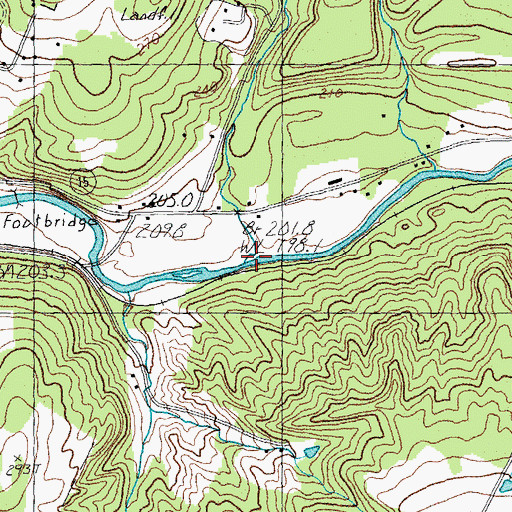 Topographic Map of Rodman Brook, VT