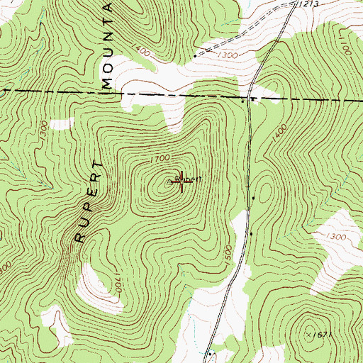 Topographic Map of Rupert Mountain, VT