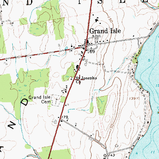 Topographic Map of Saint Josephs Church, VT