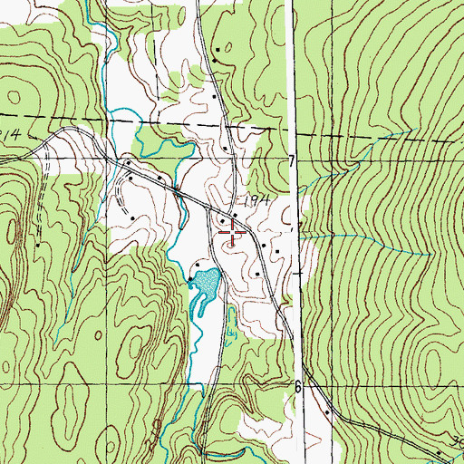 Topographic Map of School Number 11, VT