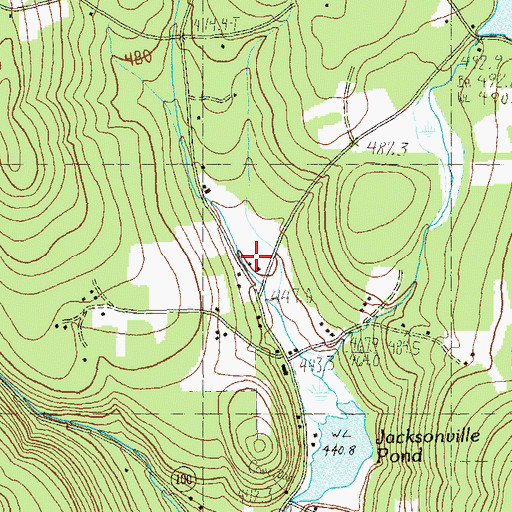 Topographic Map of School Number 3, VT