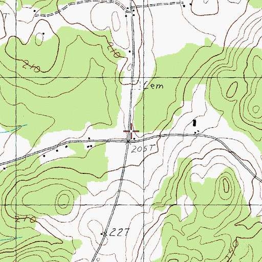Topographic Map of School Number 7, VT