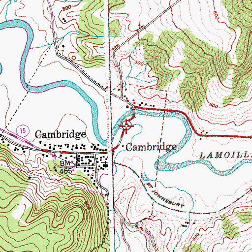 Topographic Map of Seymour River, VT
