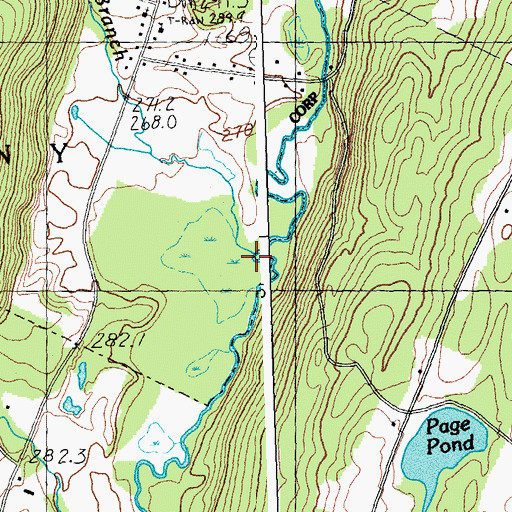 Topographic Map of Shalney Branch, VT