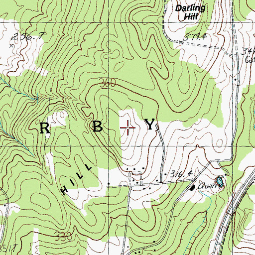 Topographic Map of Shattuck Hill, VT
