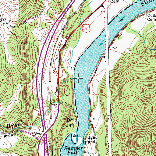 Topographic Map of Shepherd Brook, VT