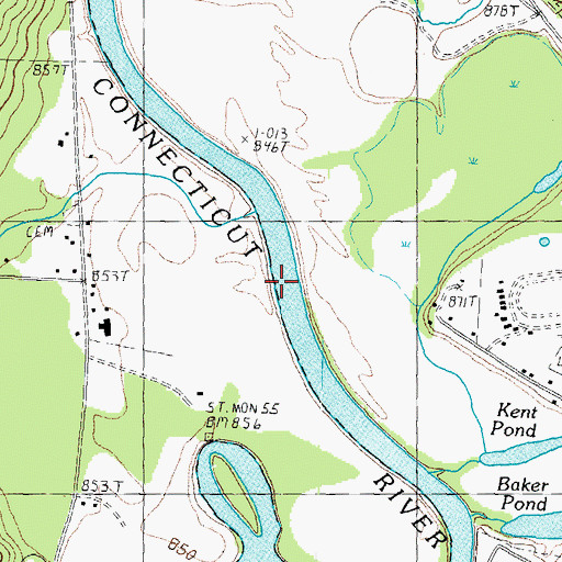 Topographic Map of Sheridan Brook, VT