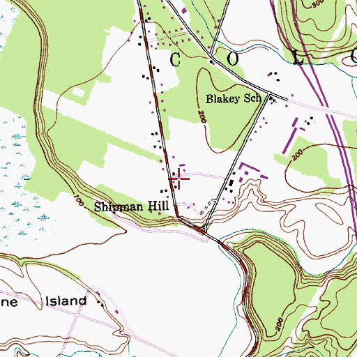 Topographic Map of Shipman Hill, VT