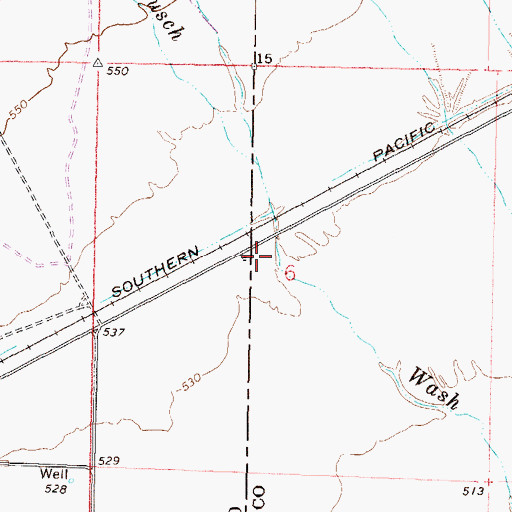 Topographic Map of Hyder Substation, AZ