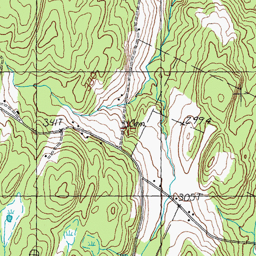 Topographic Map of Short Cemetery, VT