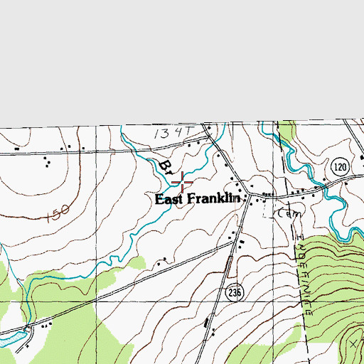 Topographic Map of Sisco Brook, VT