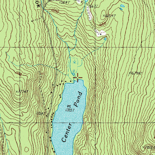 Topographic Map of Sleeper Brook, VT