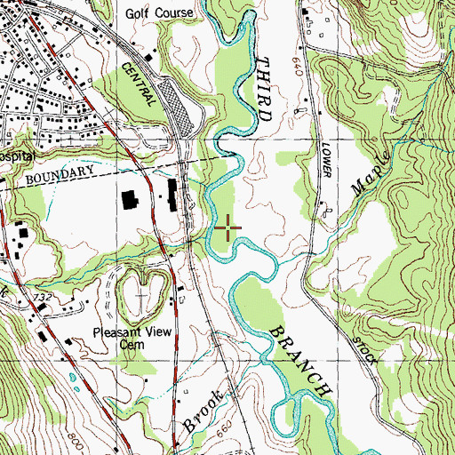 Topographic Map of Smith Brook, VT