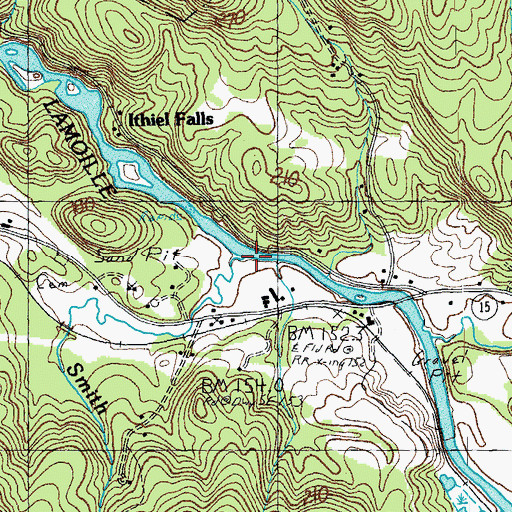 Topographic Map of Smith Brook, VT