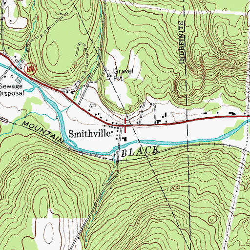 Topographic Map of Smithville, VT