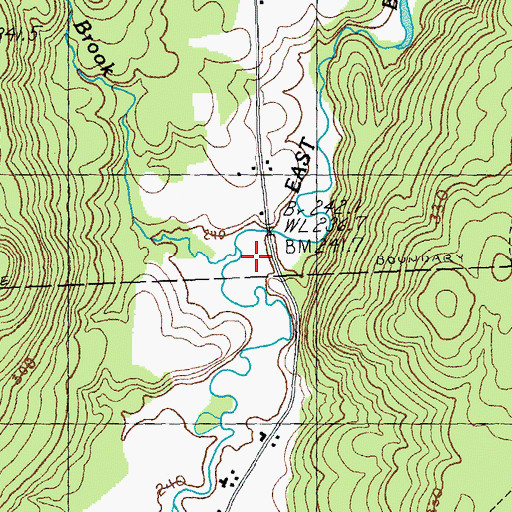 Topographic Map of Snider Brook, VT