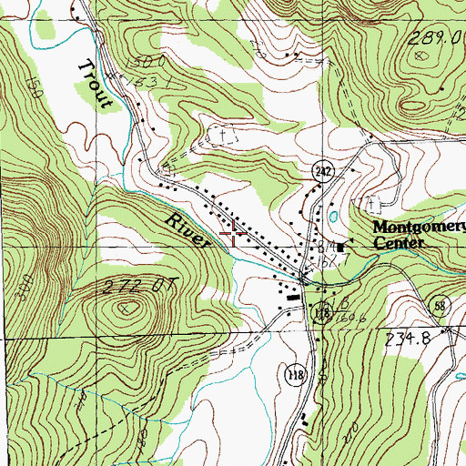 Topographic Map of South Branch Trout River, VT