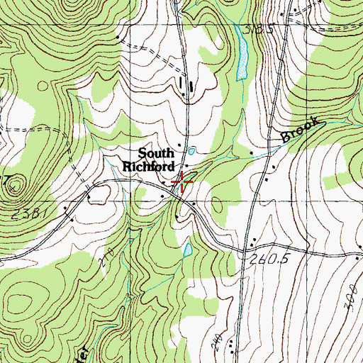 Topographic Map of South Richford, VT