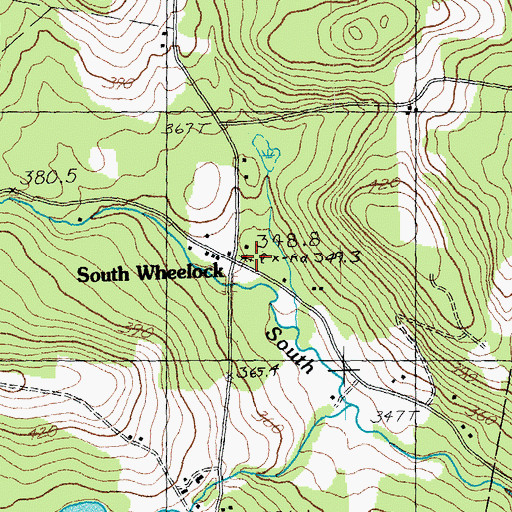 Topographic Map of South Wheelock Church, VT