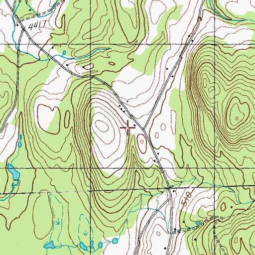Topographic Map of Star School, VT