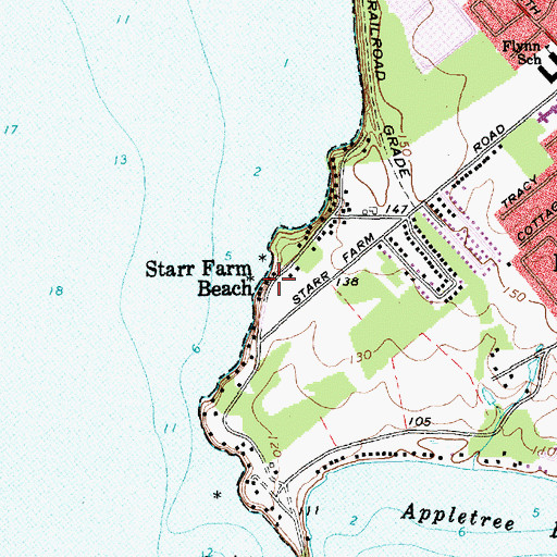 Topographic Map of Starr Farm Beach, VT