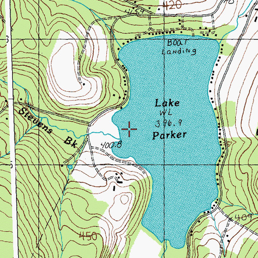 Topographic Map of Stevens Brook, VT
