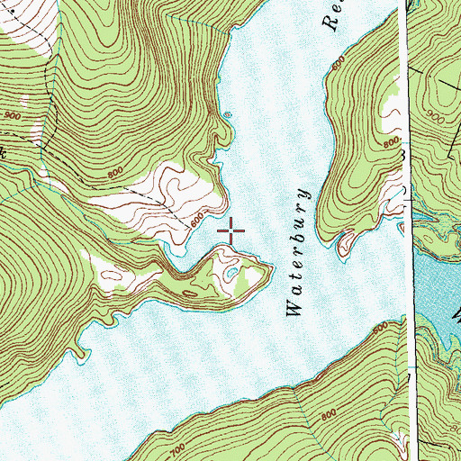 Topographic Map of Stevenson Brook, VT