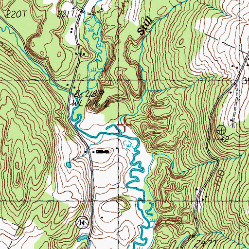 Topographic Map of Still Brook, VT