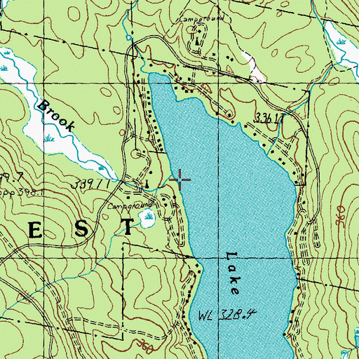 Topographic Map of Stillwater Brook, VT
