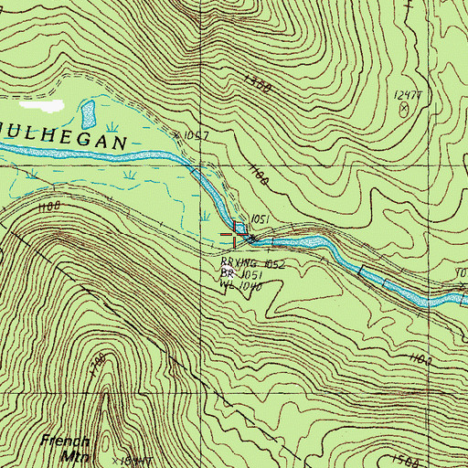 Topographic Map of Stone Dam, VT