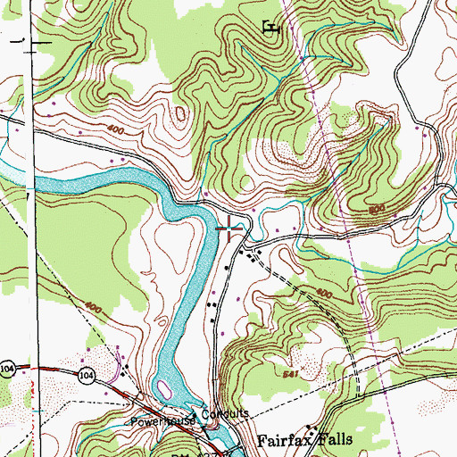 Topographic Map of Stones Brook, VT