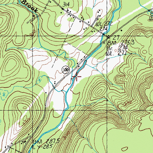 Topographic Map of Stony Brook, VT