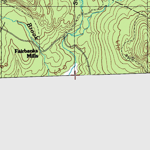 Topographic Map of Stream Mill Brook, VT