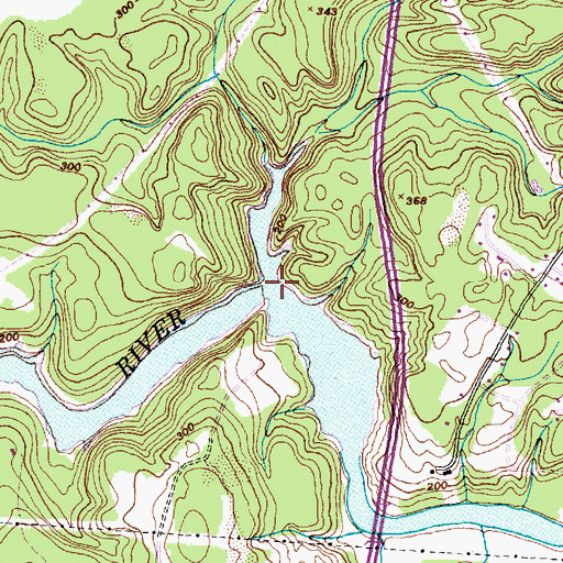 Topographic Map of Streeter Brook, VT
