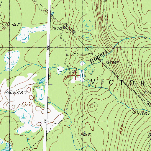 Topographic Map of Suitor Brook, VT