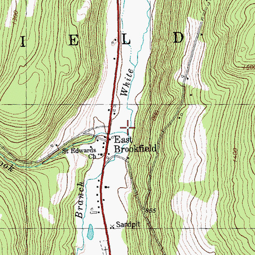 Topographic Map of Sunset Brook, VT