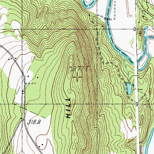 Topographic Map of Terrill Hill, VT
