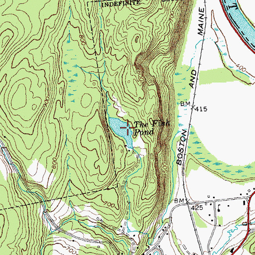 Topographic Map of The Fish Pond, VT