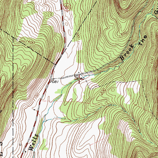 Topographic Map of The Gulf, VT
