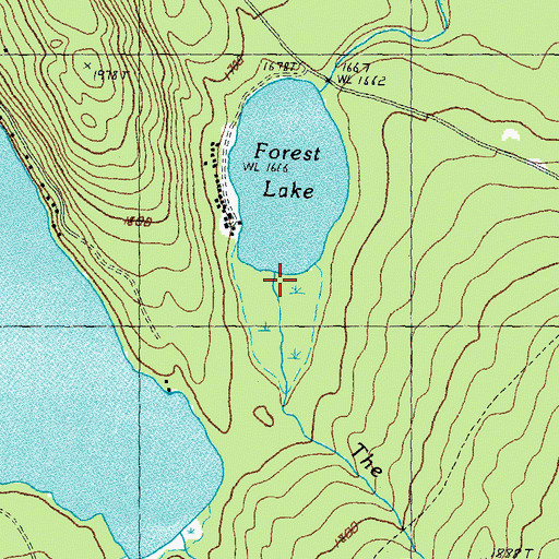 Topographic Map of The Inlet, VT