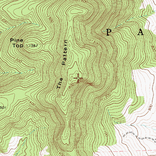Topographic Map of The Pattern, VT
