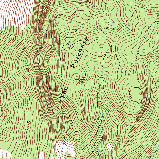 Topographic Map of The Purchase, VT