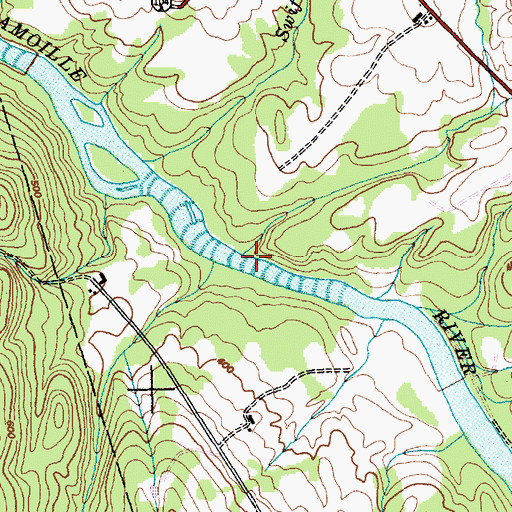 Topographic Map of Tracy Brook, VT